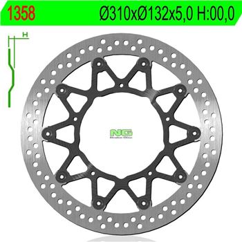 discos de freno moto - Disco de freno flotante NG 1358