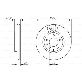 discos de freno coche - (BD1588) Disco de freno BOSCH 0986479758
