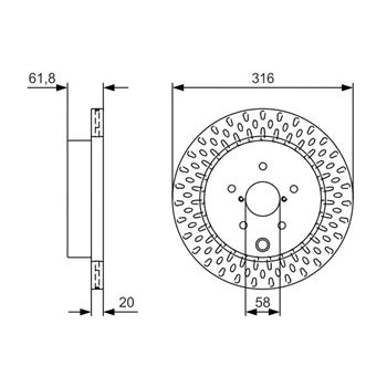 discos de freno coche - (BD2403) Disco de freno BOSCH 0986479V05