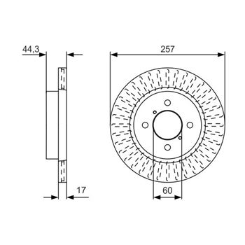 discos de freno coche - (BD2379) Disco de freno BOSCH 0986479U93