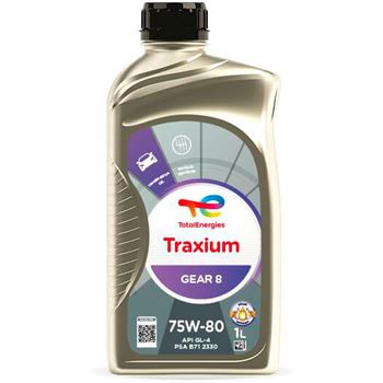 aceite cajas manuales coche - Total Traxium Gear 8 75w80 1L (Antiguo Transmission Gear 8)