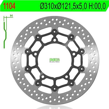 discos de freno moto - Disco de freno NG 1104