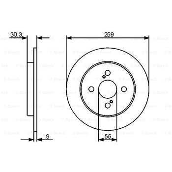 discos de freno coche - (BD1258) Disco de freno BOSCH 0986479420
