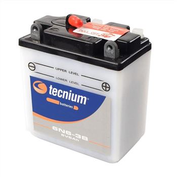 baterias de moto - Batería Tecnium 6N6-3B (con electrolito)