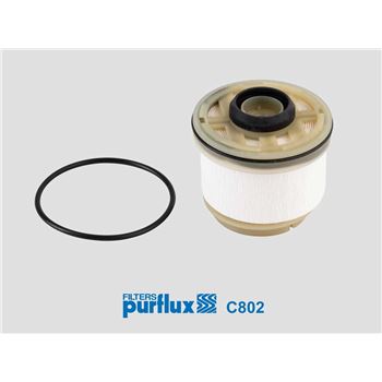 filtro de combustible coche - Filtro de combustible PURFLUX C802