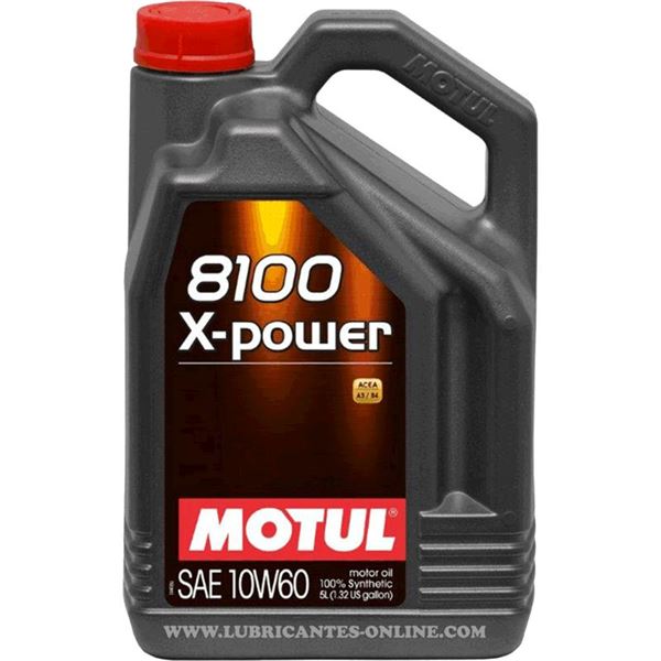 aceite de motor coche - motul 8100 x power 10w60 5l
