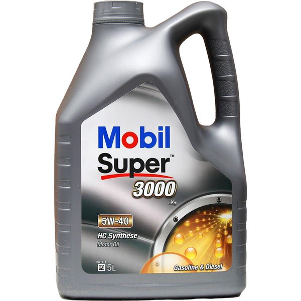aceite de motor coche - mobil super 3000 x1 5w40 5l