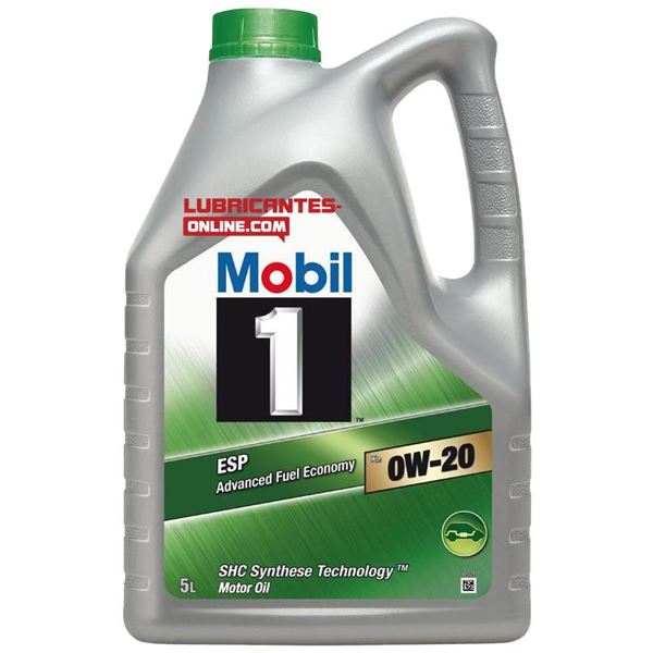 aceite de motor coche - mobil 1 esp x2 0w20 5l