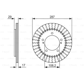 discos de freno coche - (BD1344) Disco de freno BOSCH 0986479486