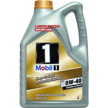 aceite de motor coche - Mobil 1 FS 0w40, 5L