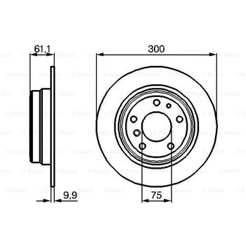 discos de freno coche - (BD264) Disco de freno BOSCH 0986478321