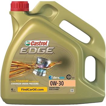 aceite de motor coche - Castrol Edge Titanium FST 0w30 4L (4x1L)