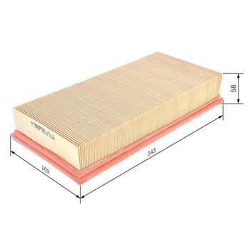 filtro de aire coche - (S3535) Filtro de aire BOSCH 1457433535