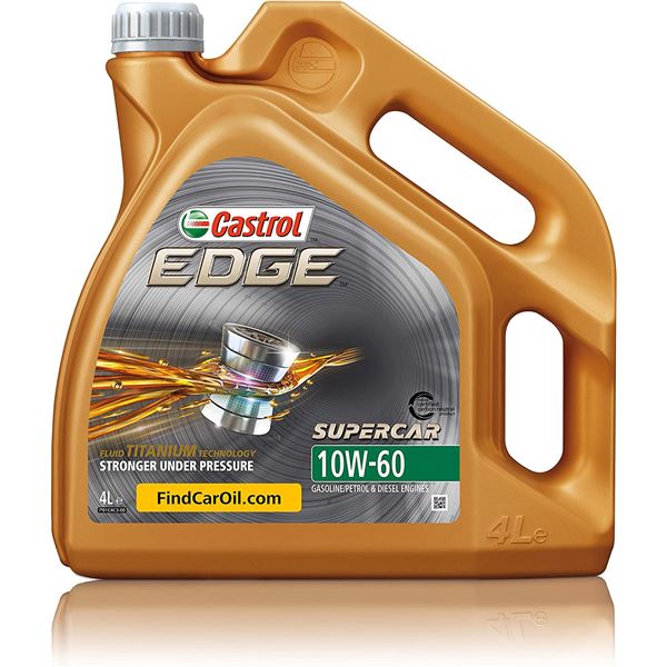 aceite de motor coche - castrol edge titanium fst supercar 10w60 4l