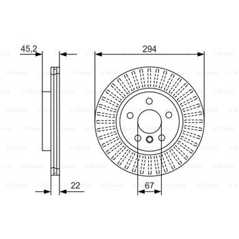 discos de freno coche - (BD2412) Disco de freno BOSCH 0986479C91