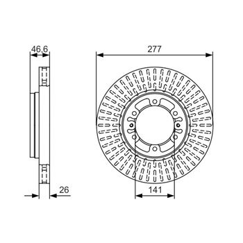 discos de freno coche - (BD1840) Disco de freno BOSCH 0986479T41
