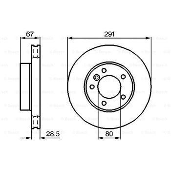 discos de freno coche - (BD605) Disco de freno BOSCH 0986478691