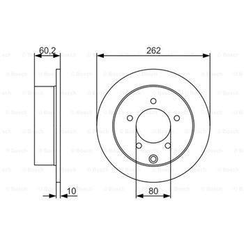 discos de freno coche - (BD1728) Disco de freno BOSCH 0986479A41
