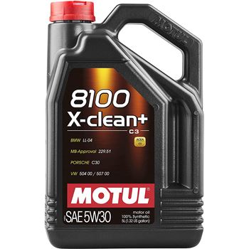 aceite de motor coche - Motul 8100 X-Clean+ C3 5w30 5L
