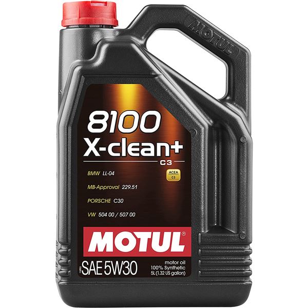 aceite de motor coche - motul 8100 x clean plus c3 5w30 5l