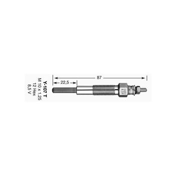 bujias de coche - Bujía de precalentamiento NGK Y-107T | 1253