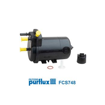 filtro de combustible coche - Filtro de combustible PURFLUX FCS748