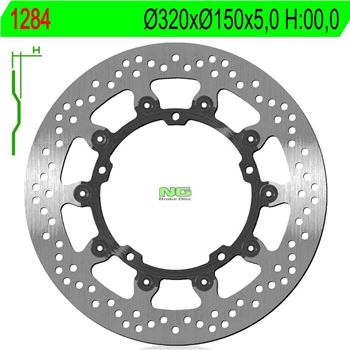 discos de freno moto - Disco de freno NG 1284