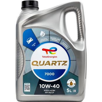 aceite de motor coche - Total Quartz 7000 10w40, 5L