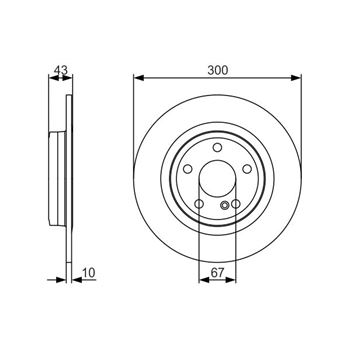 discos de freno coche - (BD1725) Disco de freno BOSCH 0986479A38