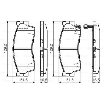 pastillas de freno coche - (BP1057) Pastilla de freno BOSCH 0986494146