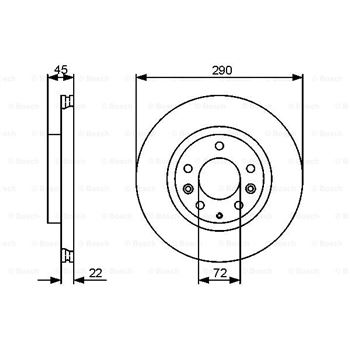 discos de freno coche - (BD1330) Disco de freno BOSCH 0986479474