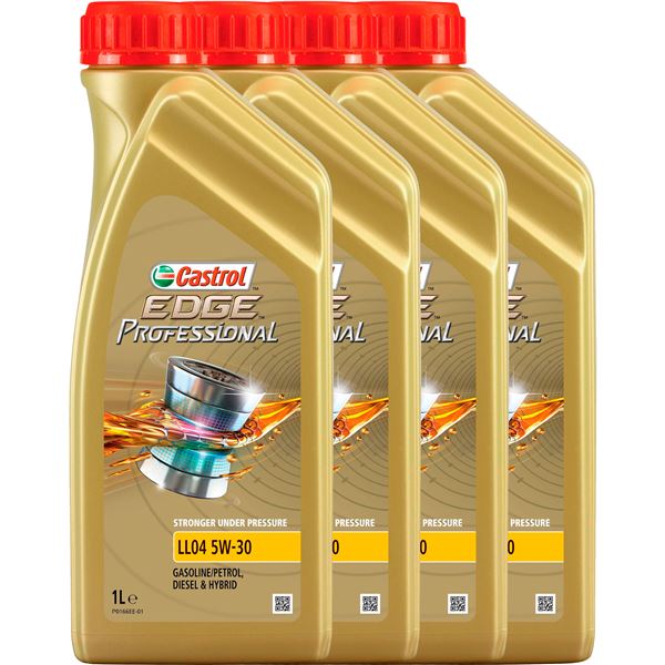 aceite de motor coche - castrol edge professional ll04 5w30 4x1l