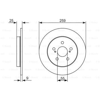 discos de freno coche - (BD1553) Disco de freno BOSCH 0986479721