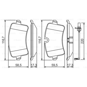 pastillas de freno coche - (BP1409) Pastilla de freno BOSCH 0986494488