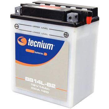 baterias de moto - Batería Tecnium BB14L-B2 (con electrolito)