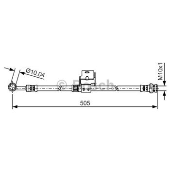 tubos flexibles de frenos - Tubo flexible de frenos BOSCH 1987481506