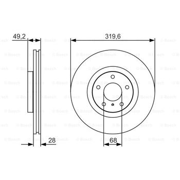 discos de freno coche - (BD1757) Disco de freno BOSCH 0986479R22