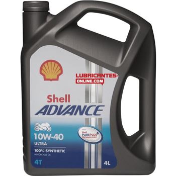 aceite moto 4t - Shell Advance Ultra 4T 10w40 4L