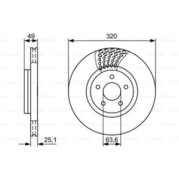 discos de freno coche - (BD1677) Disco de freno BOSCH 0986479660