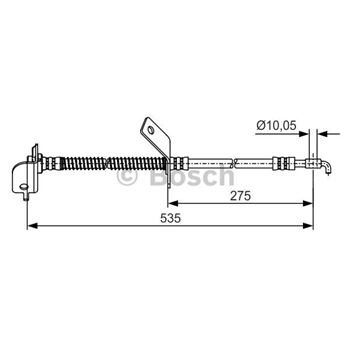 tubos flexibles de frenos - Tubo flexible de frenos BOSCH 1987481415