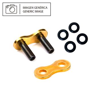 cadenas y enganches - Enganche de cadena DID 520ERT3 color oro tipo remache