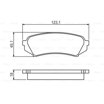 pastillas de freno coche - (BP358) Pastilla de freno BOSCH 0986424641