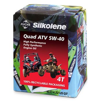 aceite moto 4t - .Silkolene Quad ATV 5w40 4L