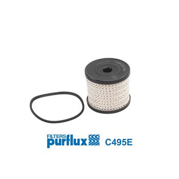 filtro de combustible coche - Filtro de combustible PURFLUX C495E