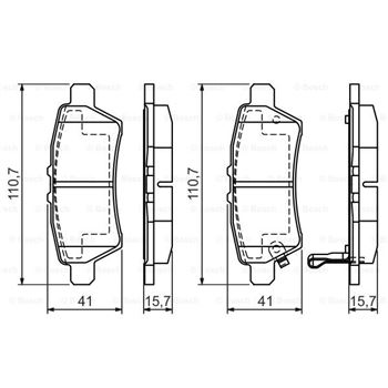 pastillas de freno coche - (BP1277) Pastilla de freno BOSCH 0986494369