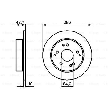 discos de freno coche - (BD1092) Disco de freno BOSCH 0986479225