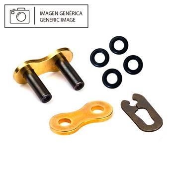 cadenas y enganches - Enganche de cadena DID 428NZ color oro tipo clip