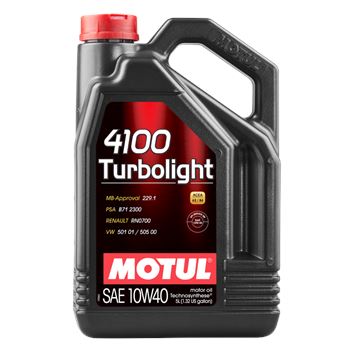 aceite de motor coche - Motul 4100 Turbolight 10w40 5L