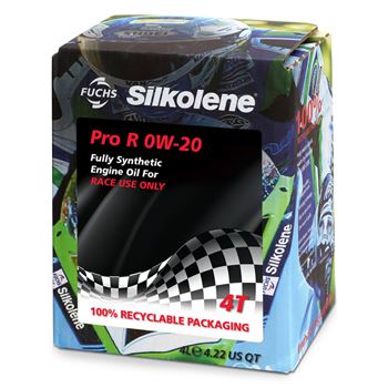 aceite moto 4t - Aceite de competición Silkolene Pro R 0w20 CUBE 4L