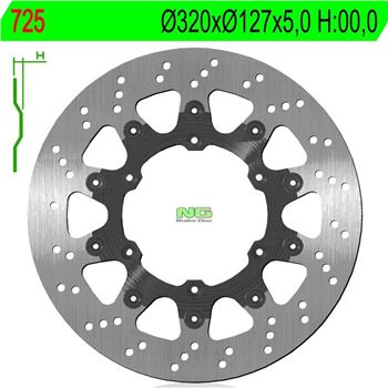 discos de freno moto - Disco de freno NG 725